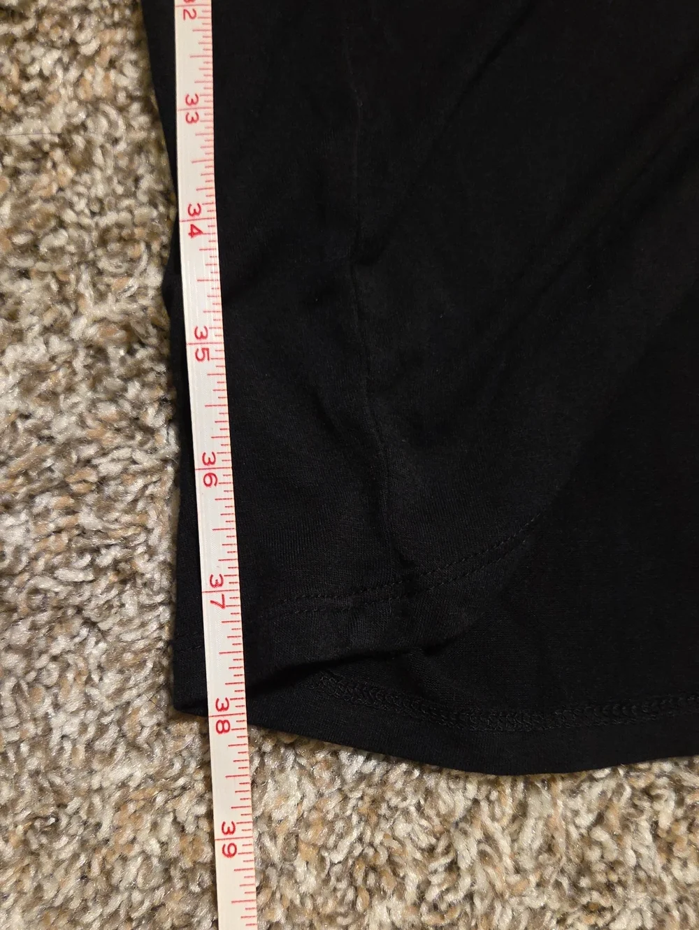 MOSSIMO Black Ruched Side Midi Skirt